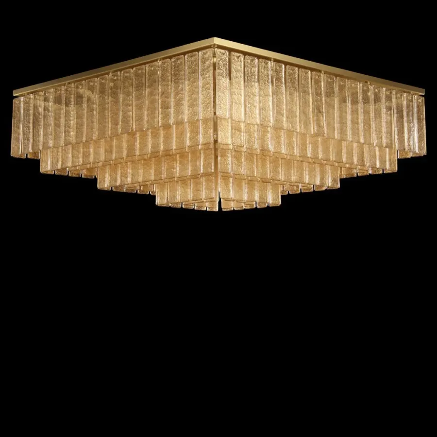 obrazek 6 Stylowa lampa sufitowa wykonana ręcznie ze szkła murano - prosto z Włoch