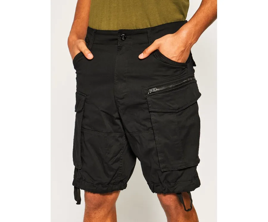 obrazek 1 G-Star Raw Szorty materiałowe Rovic Zip D08566-5126-990 Czarny Relaxed Fit