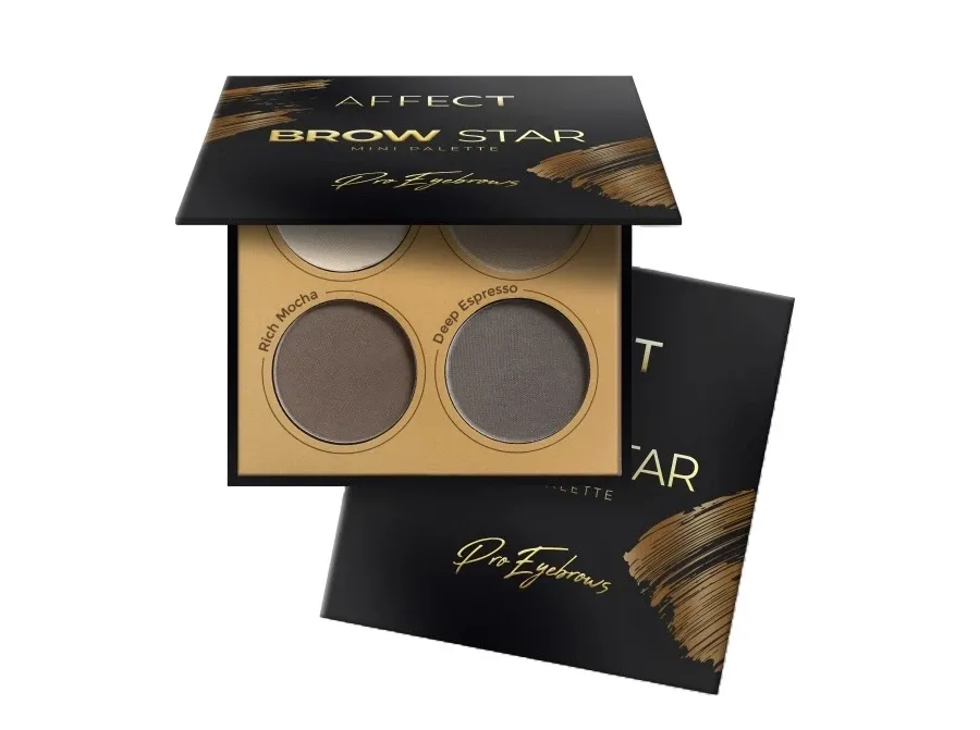obrazek 1 Affect Brow Star Mini paleta cieni prasowanych do brwi