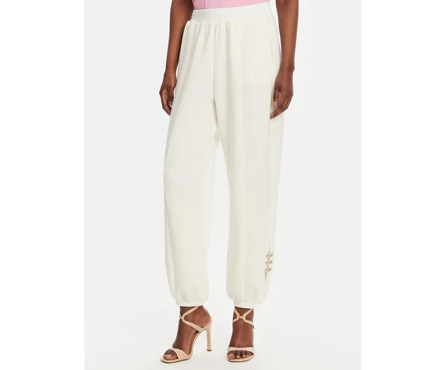 obrazek 1 Liu Jo Sport Spodnie dresowe TA5229 J4869 Biały Relaxed Fit