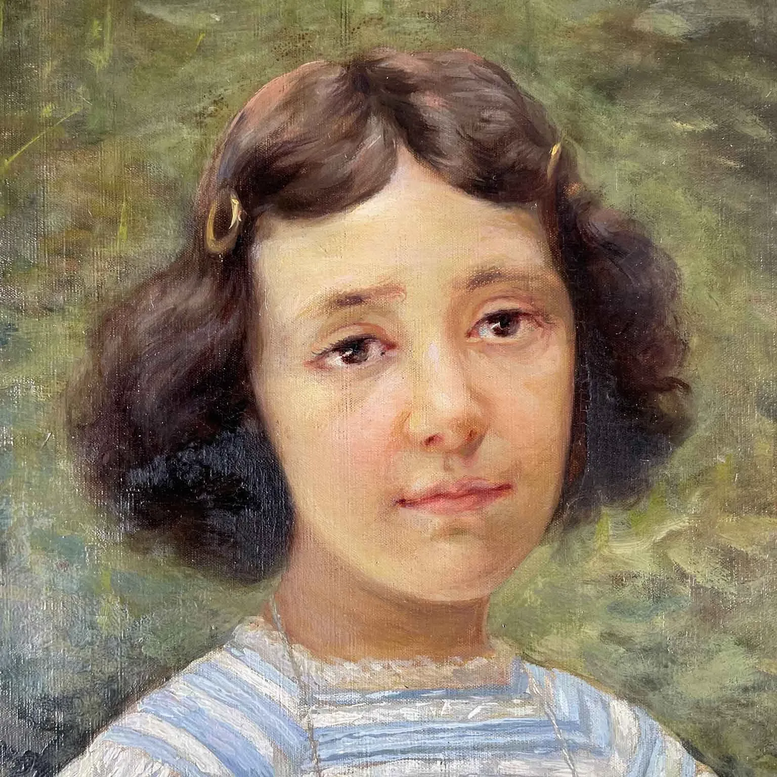 Obraz przedstawiający portret małej dziewczynki