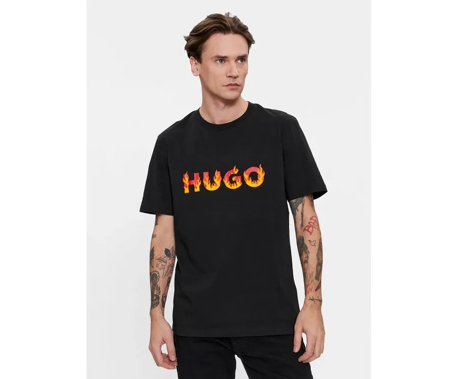 obrazek 1 Hugo T-Shirt Danda 50504542 Czarny Regular Fit HUGO