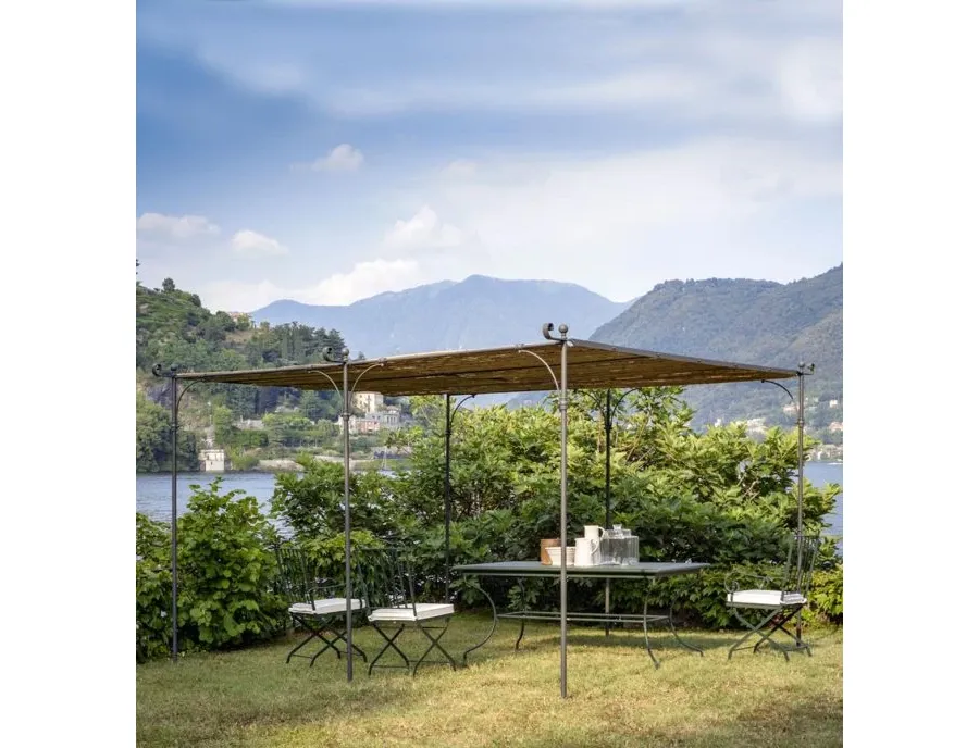 obrazek 2 Unikalna wolnostojąca pergola Solaire 376×362 cm z płaskim dachem