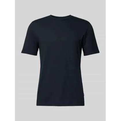 Zdjęcie T-shirt z prążkowanym, okrągłym dekoltem model ‘TIBURT’