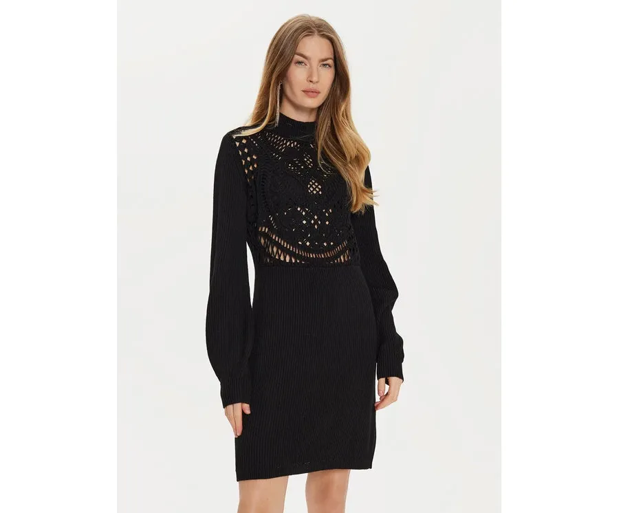 obrazek 1 TWINSET Sukienka dzianinowa 242TP3470 Czarny Regular Fit