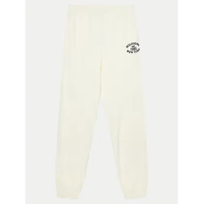 Zdjęcie Tommy Hilfiger Spodnie dresowe Monotype KG0KG08107 Écru Regular Fit