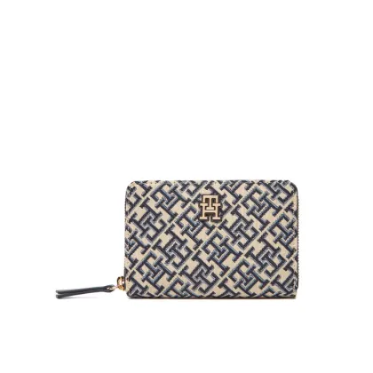 Zdjęcie Tommy Hilfiger Duży Portfel Męski Th Jacquard Med Za AW0AW17479 Granatowy