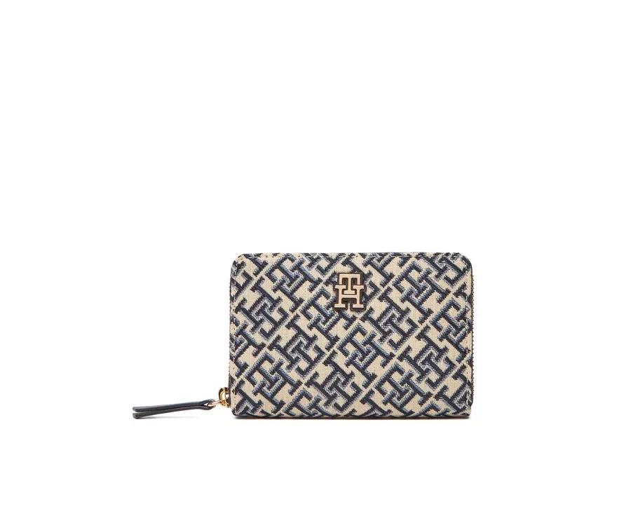 obrazek 1 Tommy Hilfiger Duży Portfel Męski Th Jacquard Med Za AW0AW17479 Granatowy