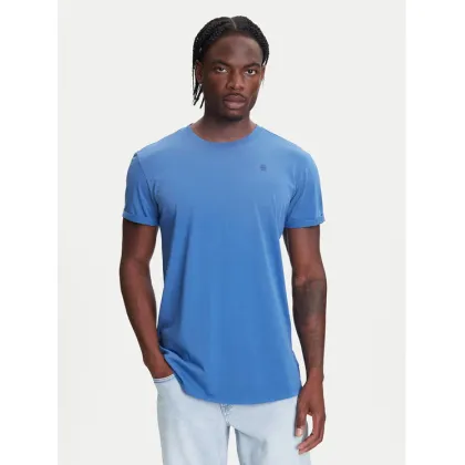 Zdjęcie G-Star Raw T-Shirt Text Back D25971-2653 Niebieski Relaxed Fit