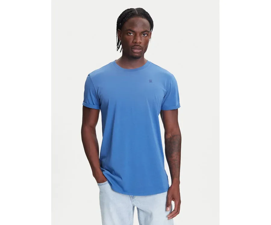 obrazek 1 G-Star Raw T-Shirt Text Back D25971-2653 Niebieski Relaxed Fit