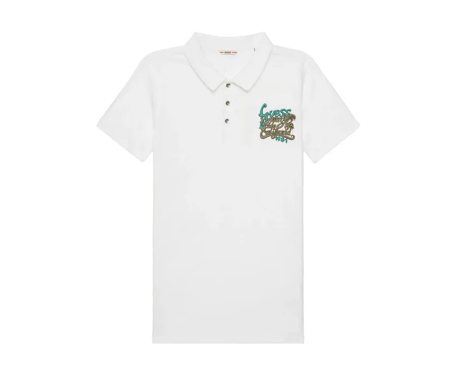 obrazek 1 Guess Polo L5GP01 K6XN4 Biały Regular Fit