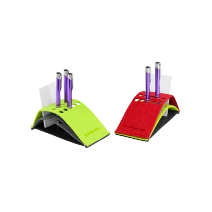 Zdjęcie Niezwykły stojak na wizytówki i przybory do pisania z logo firmowym