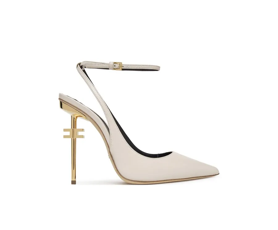 obrazek 1 Elisabetta Franchi Sandały SA-26B-51E2 Écru