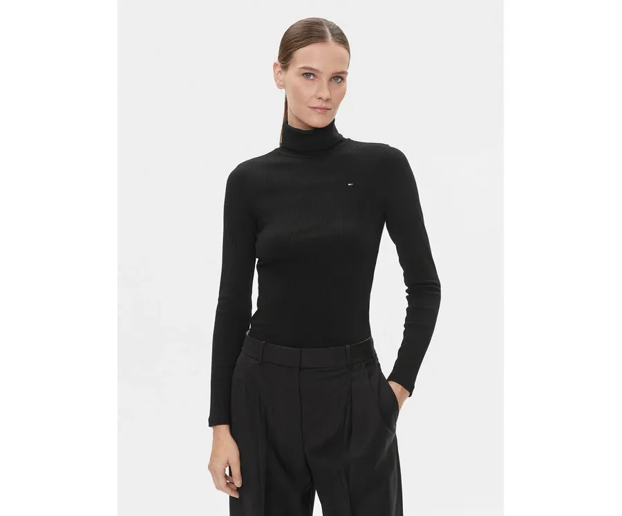 obrazek 1 Tommy Hilfiger Golf 5x2 WW0WW39826 Czarny Slim Fit