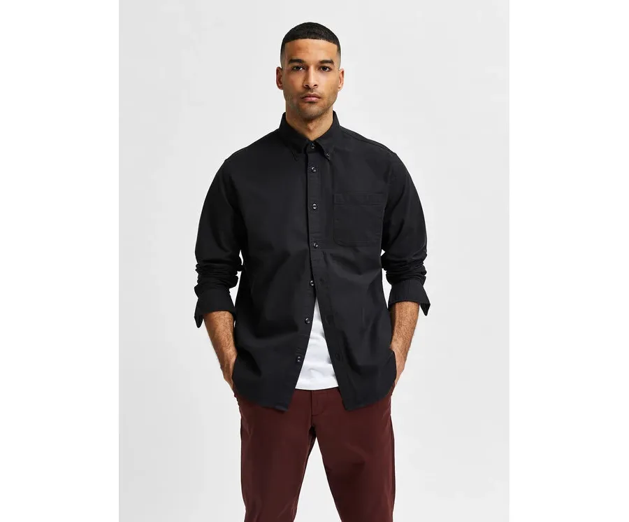 obrazek 1 Selected Homme Koszula Rick 16077359 Czarny Regular Fit