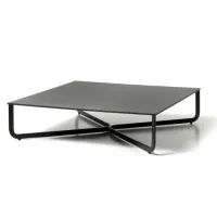 Picture Stylish XL coffee table with lacquered metal structure