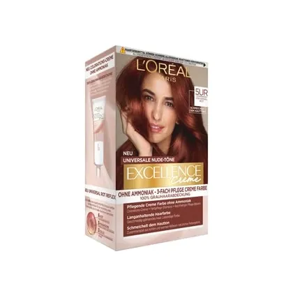 Zdjęcie L'Oréal Paris Excellence Crème Nudes 5UC - Red Farba do włosów 1 szt.