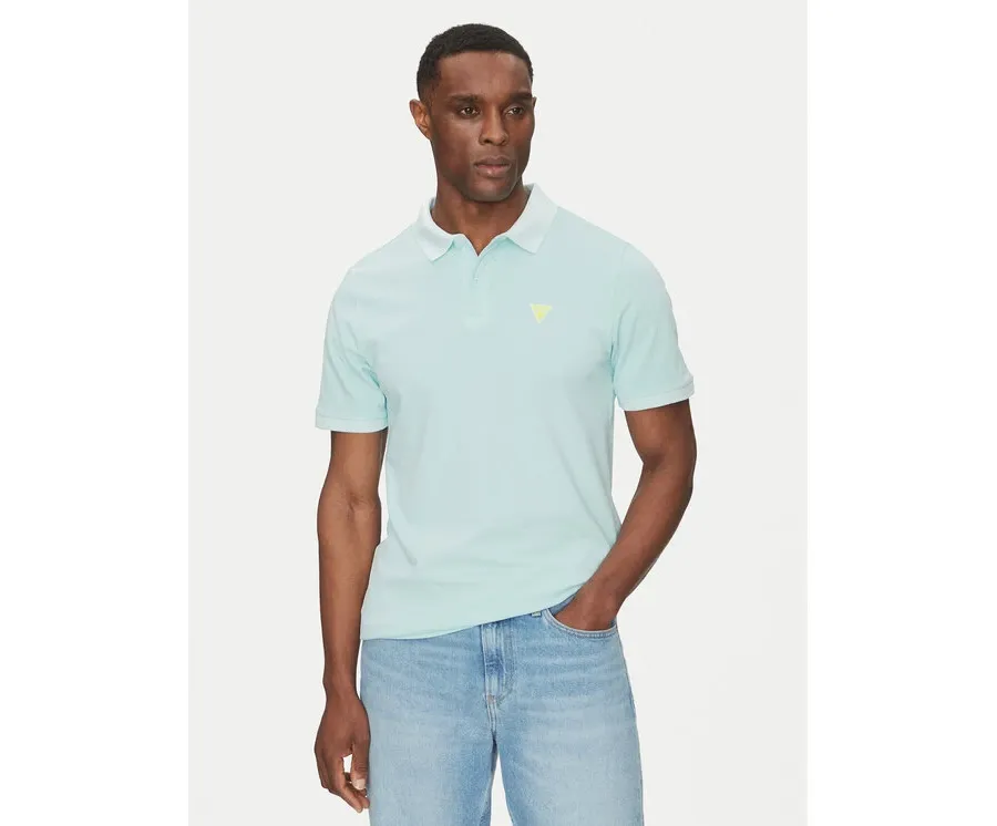 obrazek 1 Guess Polo F5GP00 K9WF1 Niebieski Regular Fit