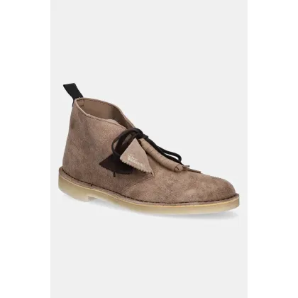 Zdjęcie Clarks Originals półbuty zamszowe Desert Boot męskie kolor brązowy 26180643