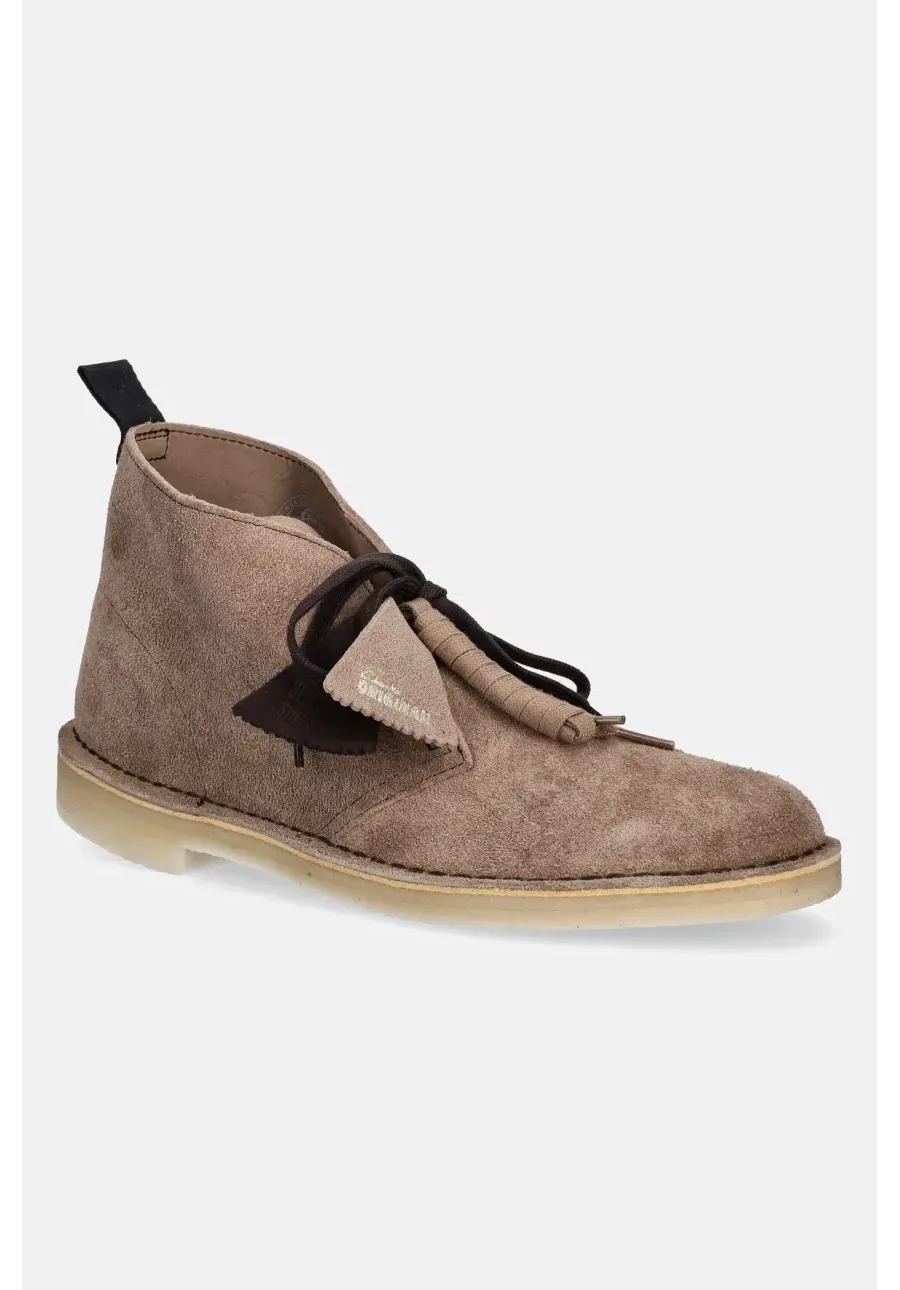 obrazek 1 Clarks Originals półbuty zamszowe Desert Boot męskie kolor brązowy 26180643