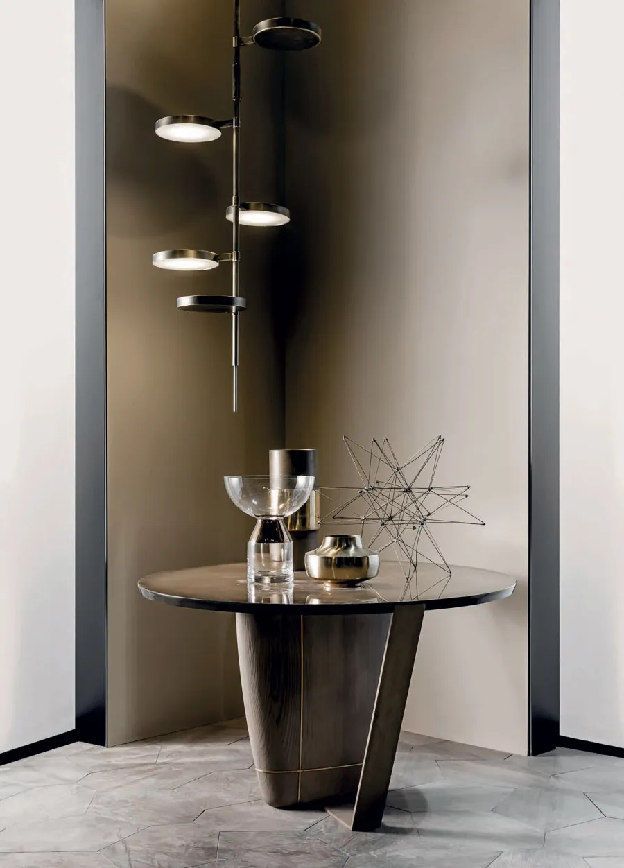 obrazek 2 Oryginalny okrągły stolik do salonu w stylu minimalistycznym