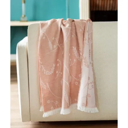 Zdjęcie Unikatowy kocyk, pled Chausey Rose 130x170 cm