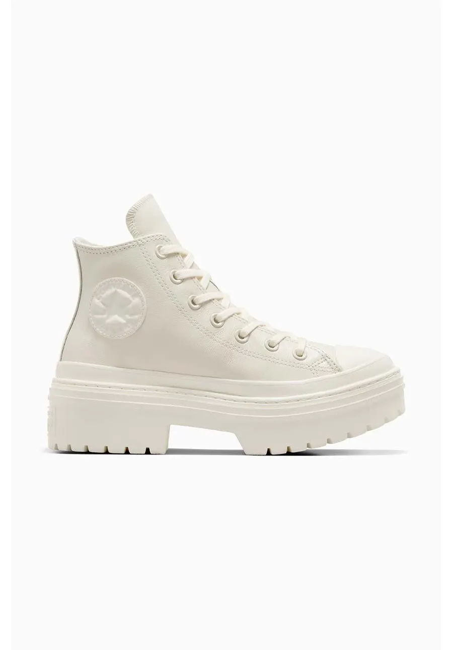 obrazek 1 Converse trampki skórzane Chuck Taylor All Star Lugged Heel damskie kolor biały A10370C