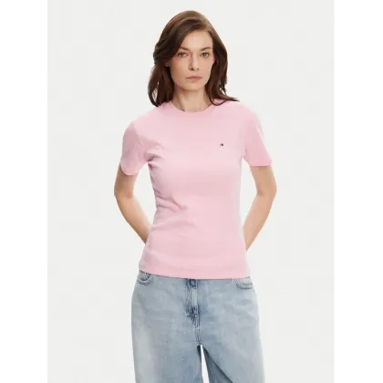 Zdjęcie Tommy Hilfiger T-Shirt New Cody WW0WW40587 Różowy Slim Fit