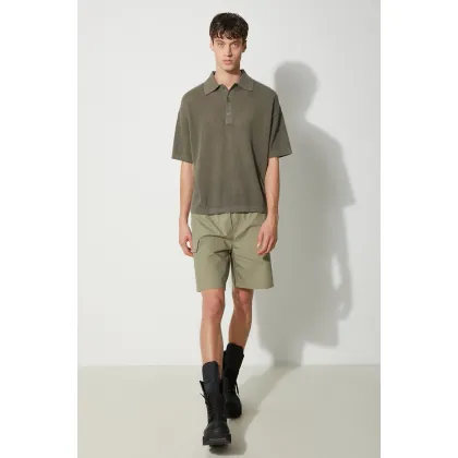 Zdjęcie MKI MIYUKI ZOKU polo bawełniane Loose Gauge Polo kolor zielony gładki LOOSE.GAUGE.POLO