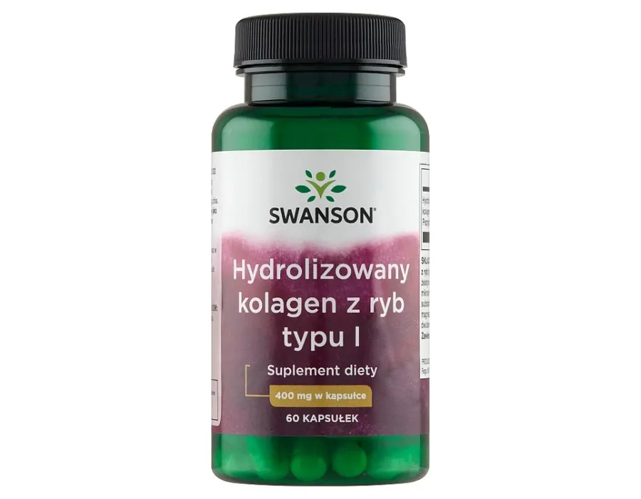 obrazek 1 Swanson Hydrolizowany Kolagen z Ryb Typu I Kapsułki