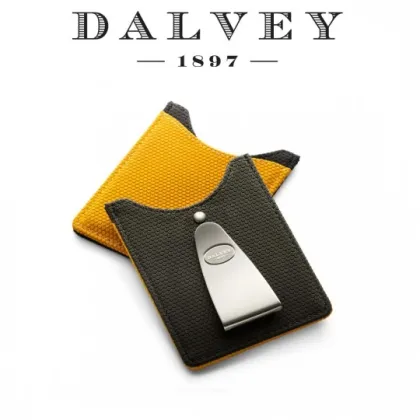 Zdjęcie Stylowy Skórzany Wizytownik Black Yellow Hex - Dalvey