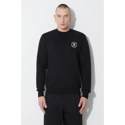 Zdjęcie Daily Paper bluza bawełniana Circle Sweater męska kolor czarny z nadrukiem 1000113