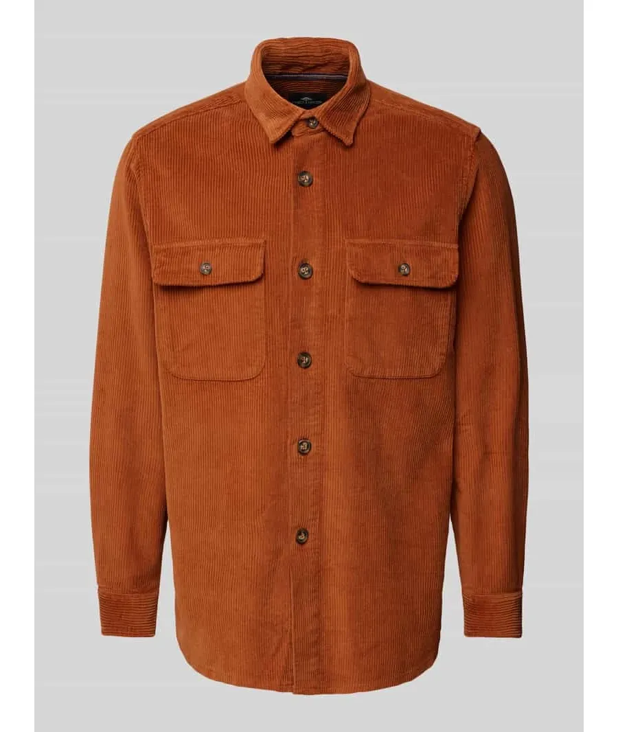 obrazek 1 Kurtka koszulowa z listwą guzikową model ‘Corduroy’