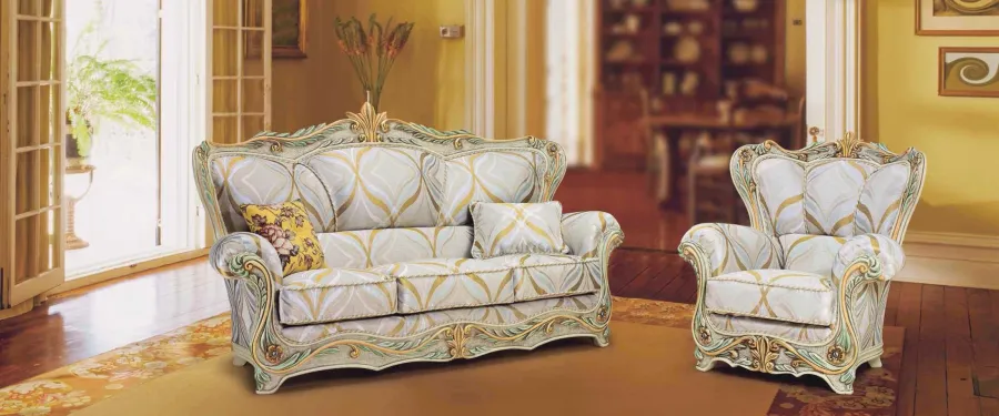 obrazek 1 Antyczna elegancka trzyosobowa sofa do wyjątkowego salonu – Morello Gianpaolo