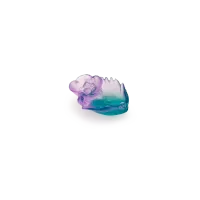 Picture Small crystal bowl decorated with a floral motif - Daum brand