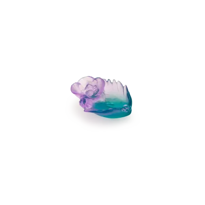 Zdjęcie Kryształowa mała misa zdobiona kwiatowym motywem – marka Daum