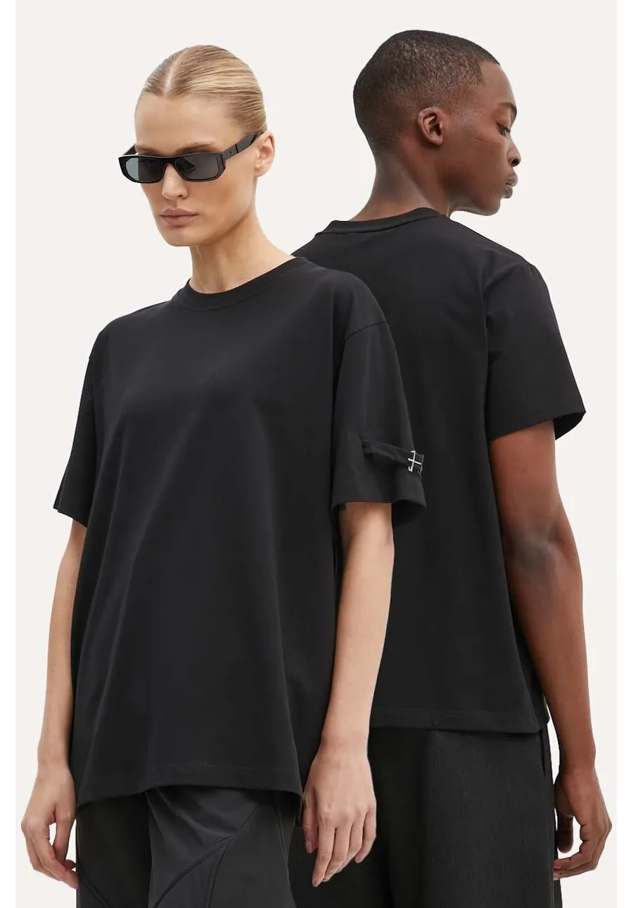 obrazek 1 Heliot Emil t-shirt kolor czarny gładki M.09.119.BLK01