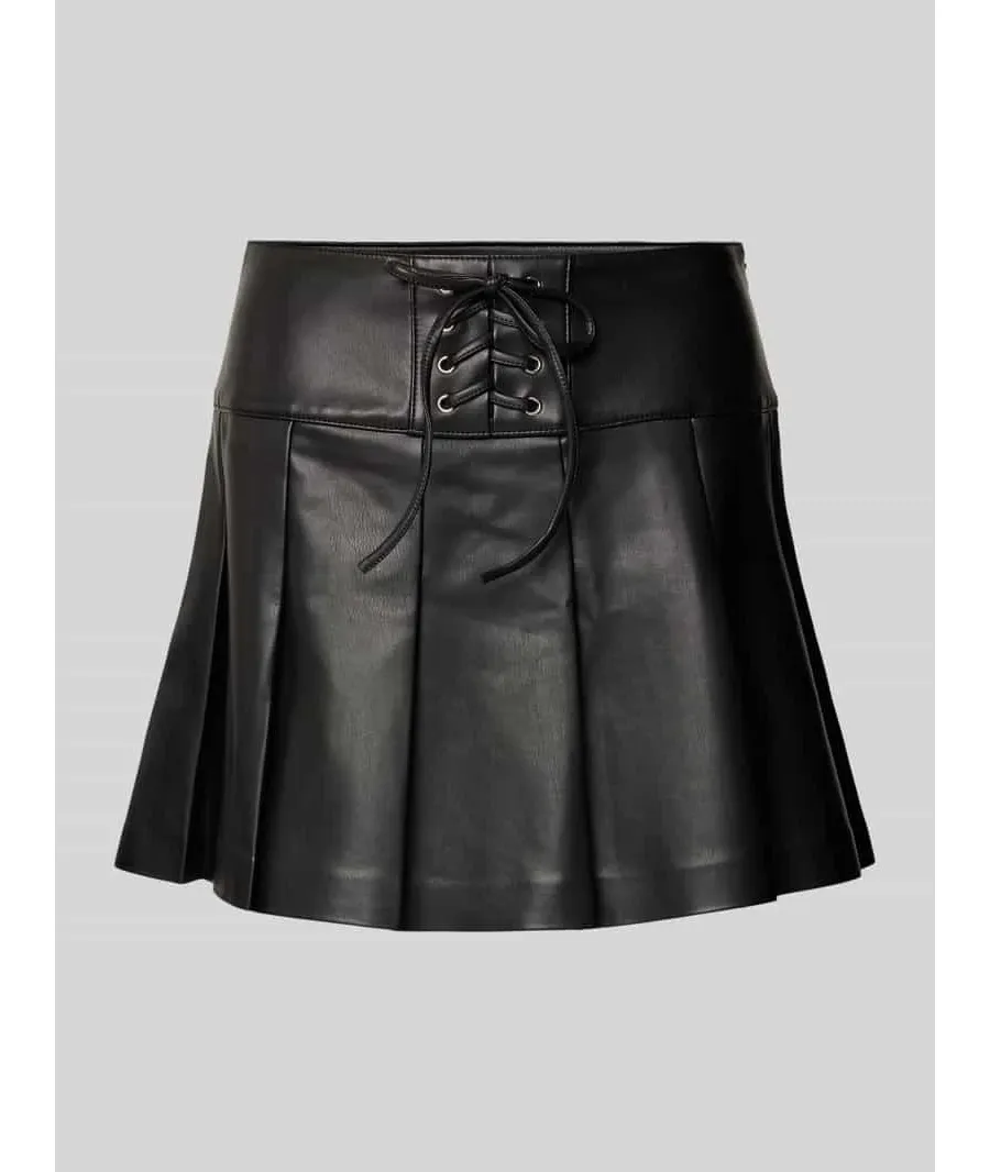 obrazek 1 Spódnica mini z imitacji skóry model ‘EMERY PLEATED SKIRT’