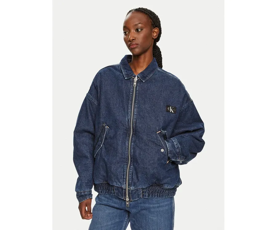 obrazek 1 Calvin Klein Jeans Kurtka jeansowa J20J224717 Granatowy Relaxed Fit