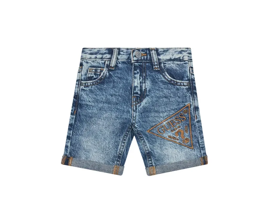 obrazek 1 Guess Szorty jeansowe N5GD16 D41E0 Niebieski Regular Fit