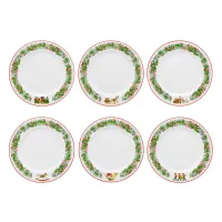 Picture Porcelain set of 6 dessert plates from the Christmas Magic - Vista Alegre collection