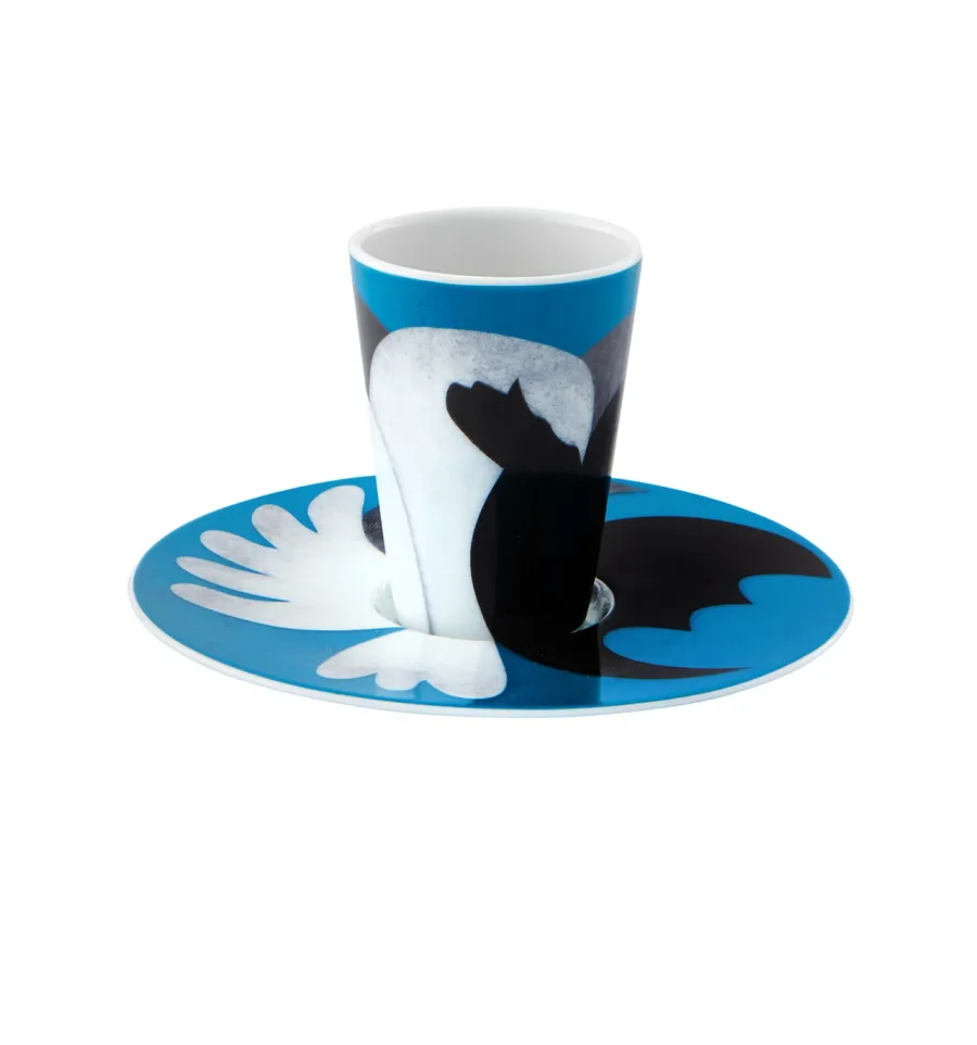 obrazek 1 Stylowa filiżanka ze spodkiem z porcelany do kawy