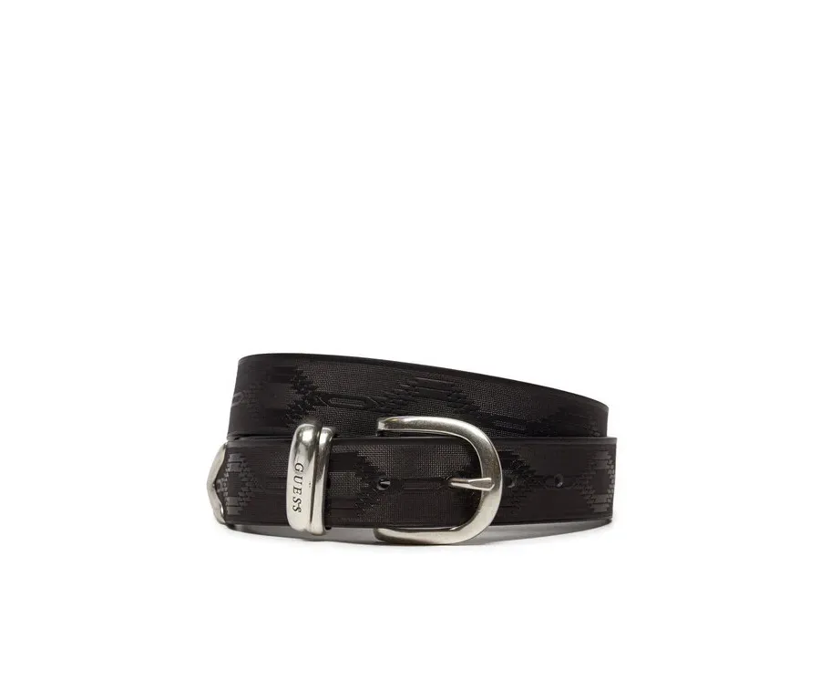 obrazek 1 Guess Pasek Męski Designed Folk Belt M4BZ32 L0VH0 Czarny