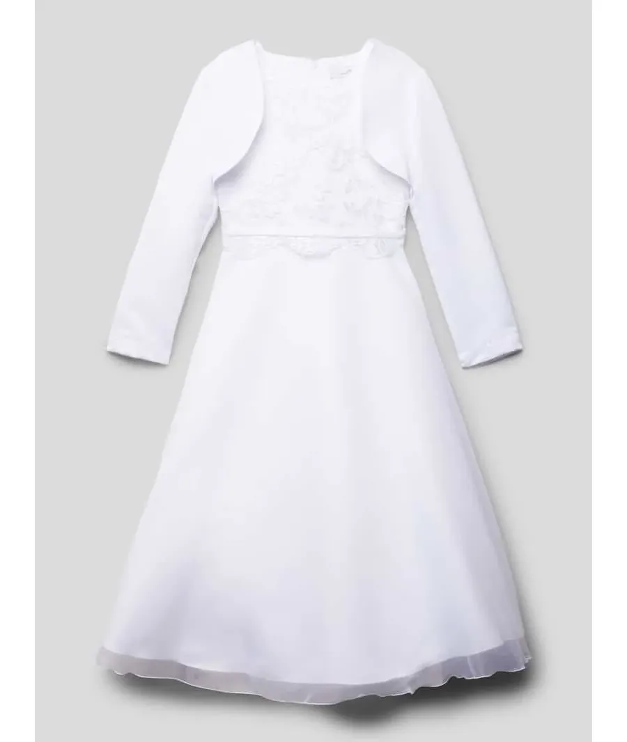 obrazek 1 Sukienka o długości do kolan z ozdobnym obszyciem