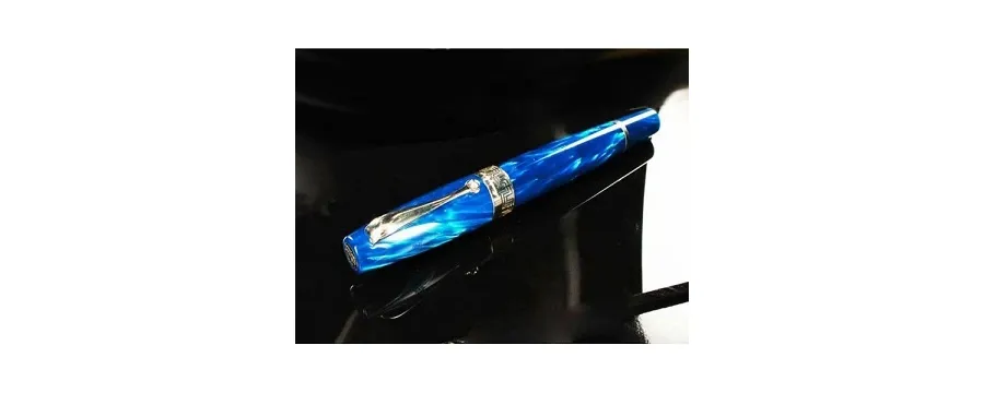obrazek 3 Turquoise/Cyan Celluloid Fountain Pen Miya Montegrappa