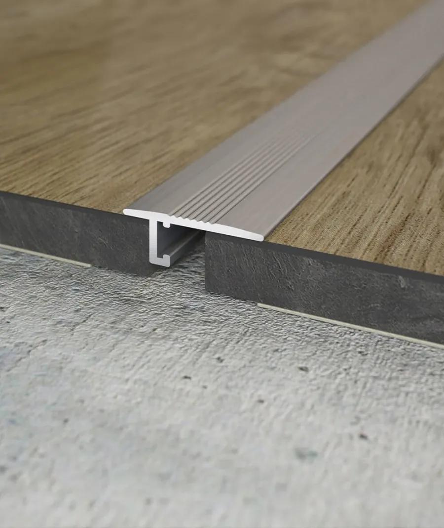 obrazek 1 200 x 2 x 0,1 cm Minileiste - (tytanowy) - Minimalistyczna listwa aluminiowa łączeniowa międzypodłogowa UL20X5-02