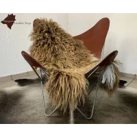Zdjęcie Zdumiewający dywan dekoracyjny ze skóry owczej - 125x80 cm