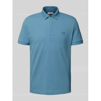 Zdjęcie Koszulka polo z wiskozy z naszywką z logo model ‘PIQUE’