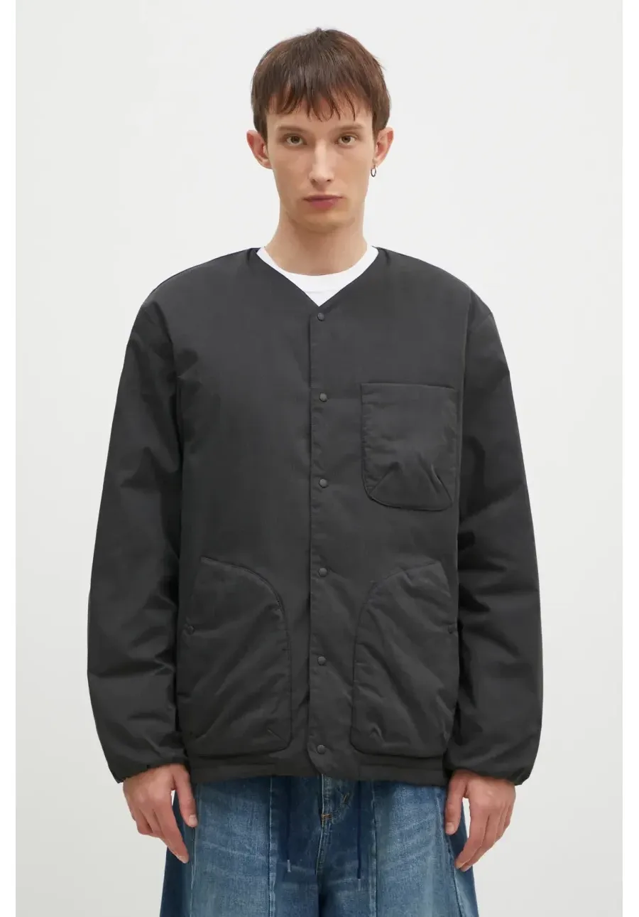 obrazek 1 Nanga kurtka puchowa Hinoc Ripstop Inner Down Cardigan męska kolor czarny przejściowa ND2441.1M300.A