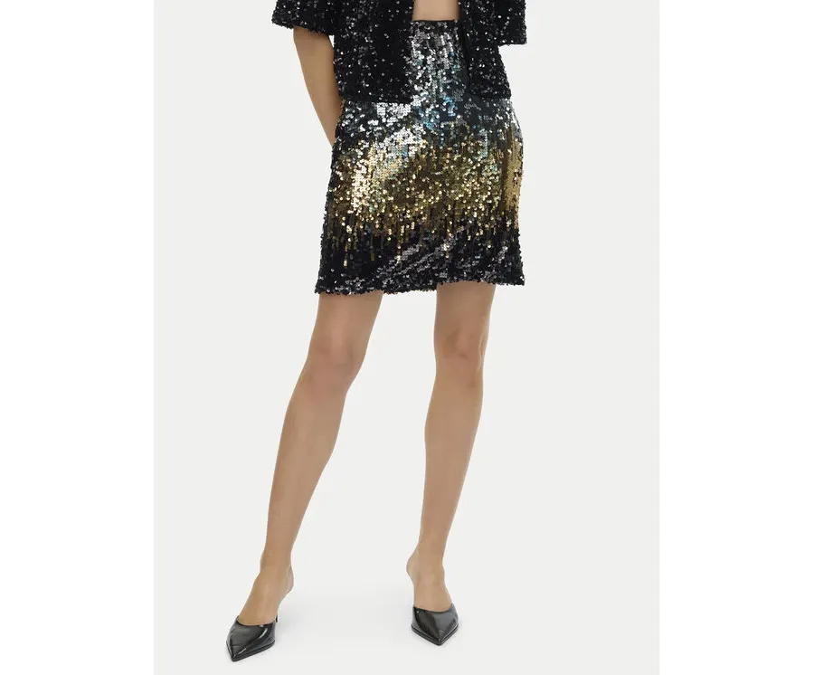 obrazek 1 Vero Moda Spódnica mini Ria 10317317 Czarny Slim Fit